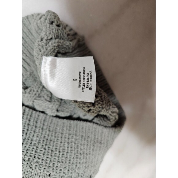 Mi Ami Women’s Wool Blend Light Grey Cardigan Button Closure Size S - Picture 10 of 10